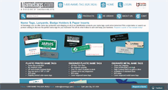 Desktop Screenshot of nametags.com